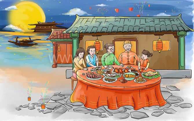 賞中秋圓月享美好時光，企鵝糧油機械祝您中秋團(tuán)圓快樂(圖2)
